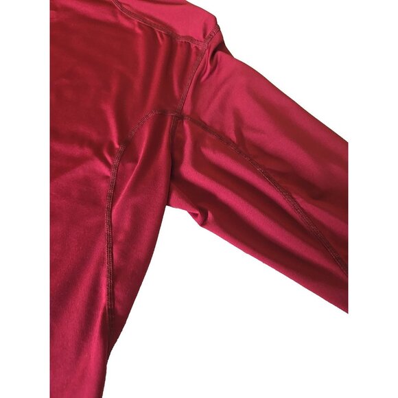 Nike Pro Combat Dri-FIT Compression Shirt Burgundy Red Long Sleeve Base Layer XL - Picture 7 of 13